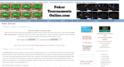 Desktop Screenshot of pokertournamentsonline.com